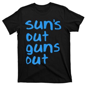 Suns Out Guns Out Retro 80s Nerd Geek Graphic T-Shirt