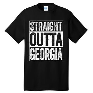 Straight Outta Georgia Ga State Tall T-Shirt