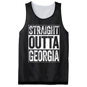 Straight Outta Georgia Ga State Mesh Reversible Basketball Jersey Tank