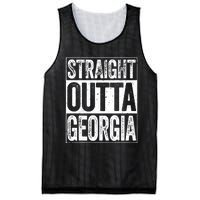 Straight Outta Georgia Ga State Mesh Reversible Basketball Jersey Tank