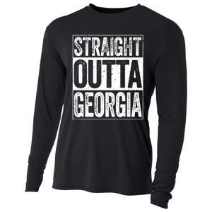 Straight Outta Georgia Ga State Cooling Performance Long Sleeve Crew