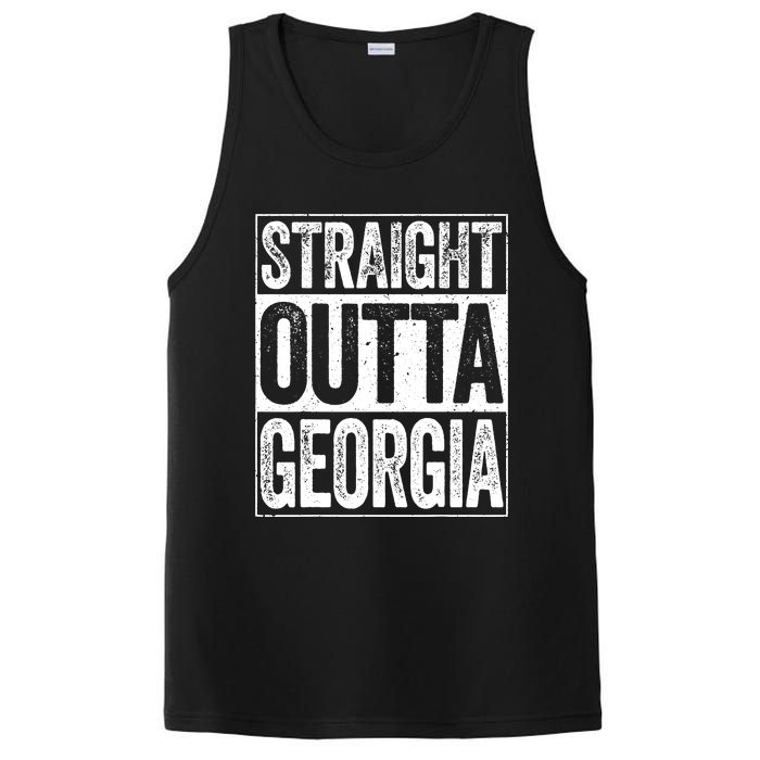 Straight Outta Georgia Ga State PosiCharge Competitor Tank