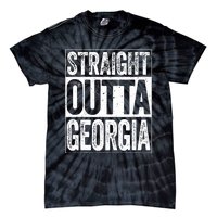 Straight Outta Georgia Ga State Tie-Dye T-Shirt