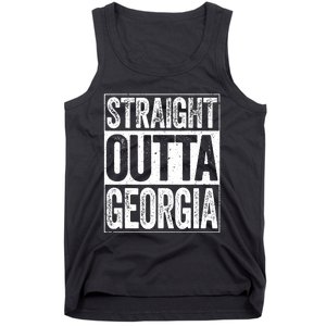 Straight Outta Georgia Ga State Tank Top