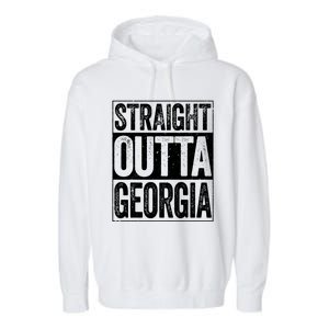 Straight Outta Georgia Ga State Garment-Dyed Fleece Hoodie