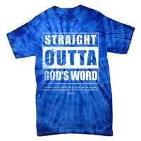 Straight Outta Gods Word John 3 16 Jesus Christian Lord Gift Tie-Dye T-Shirt