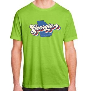 State Of Georgia Retro Logo Adult ChromaSoft Performance T-Shirt