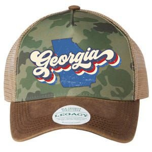 State Of Georgia Retro Logo Legacy Tie Dye Trucker Hat