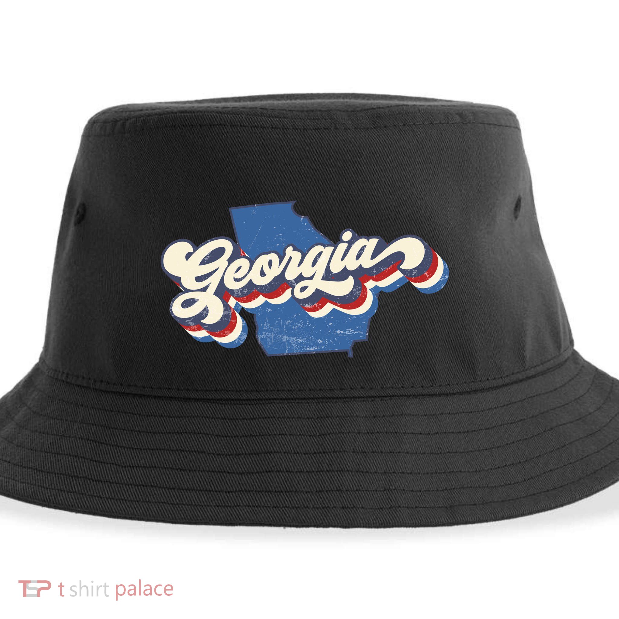 State Of Georgia Retro Logo Sustainable Bucket Hat
