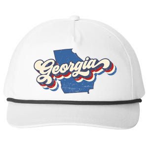 State Of Georgia Retro Logo Snapback Five-Panel Rope Hat