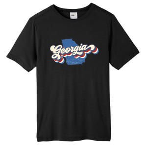 State Of Georgia Retro Logo Tall Fusion ChromaSoft Performance T-Shirt