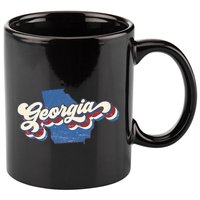 State Of Georgia Retro Logo 11oz C Handle Ceramic Mug