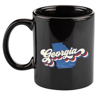 State Of Georgia Retro Logo 11oz C Handle Ceramic Mug
