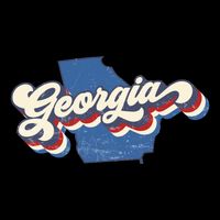 State Of Georgia Retro Logo Cooling Performance Long Sleeve Crew