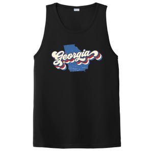 State Of Georgia Retro Logo PosiCharge Competitor Tank