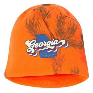 State Of Georgia Retro Logo Kati - Camo Knit Beanie