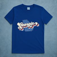 State Of Georgia Retro Logo T-Shirt