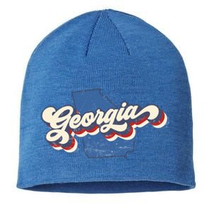 State Of Georgia Retro Logo Sustainable Beanie