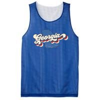 State Of Georgia Retro Logo Mesh Reversible Basketball Jersey Tank