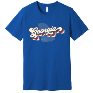 State Of Georgia Retro Logo Premium T-Shirt