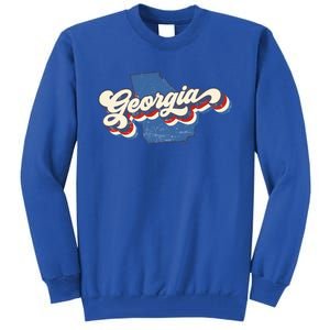 State Of Georgia Retro Logo Tall Sweatshirt