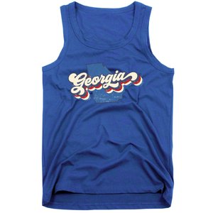 State Of Georgia Retro Logo Tank Top