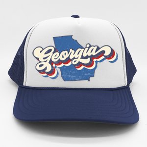 State Of Georgia Retro Logo Trucker Hat