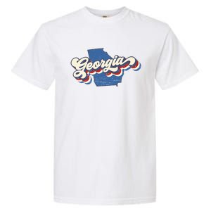 State Of Georgia Retro Logo Garment-Dyed Heavyweight T-Shirt