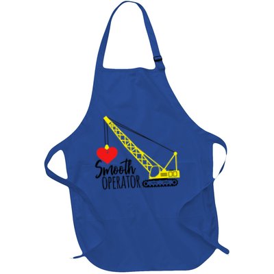 Smooth Operator Gift Tractor Construction Heart Bulldozer Gift Full-Length Apron With Pockets