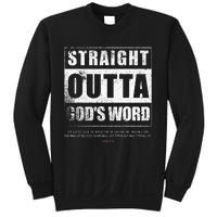 Straight Outta Gods Word John 3 16 Jesus Christian Lord Sweatshirt