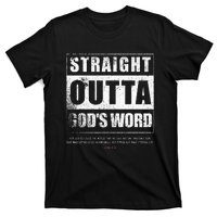 Straight Outta Gods Word John 3 16 Jesus Christian Lord T-Shirt