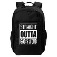 Straight Outta Gods Word Daily Commute Backpack