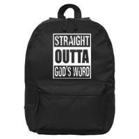 Straight Outta Gods Word 16 in Basic Backpack