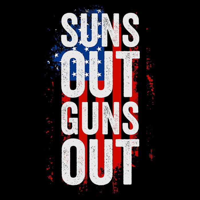 Suns Out Guns Out Tank Top Men Women 4th Of July USA Flag Backpack