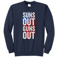 Suns Out Guns Out Tank Top Men Women 4th Of July USA Flag Sweatshirt