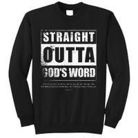 Straight Outta Gods Word John 3 16 Jesus Christian Tall Sweatshirt