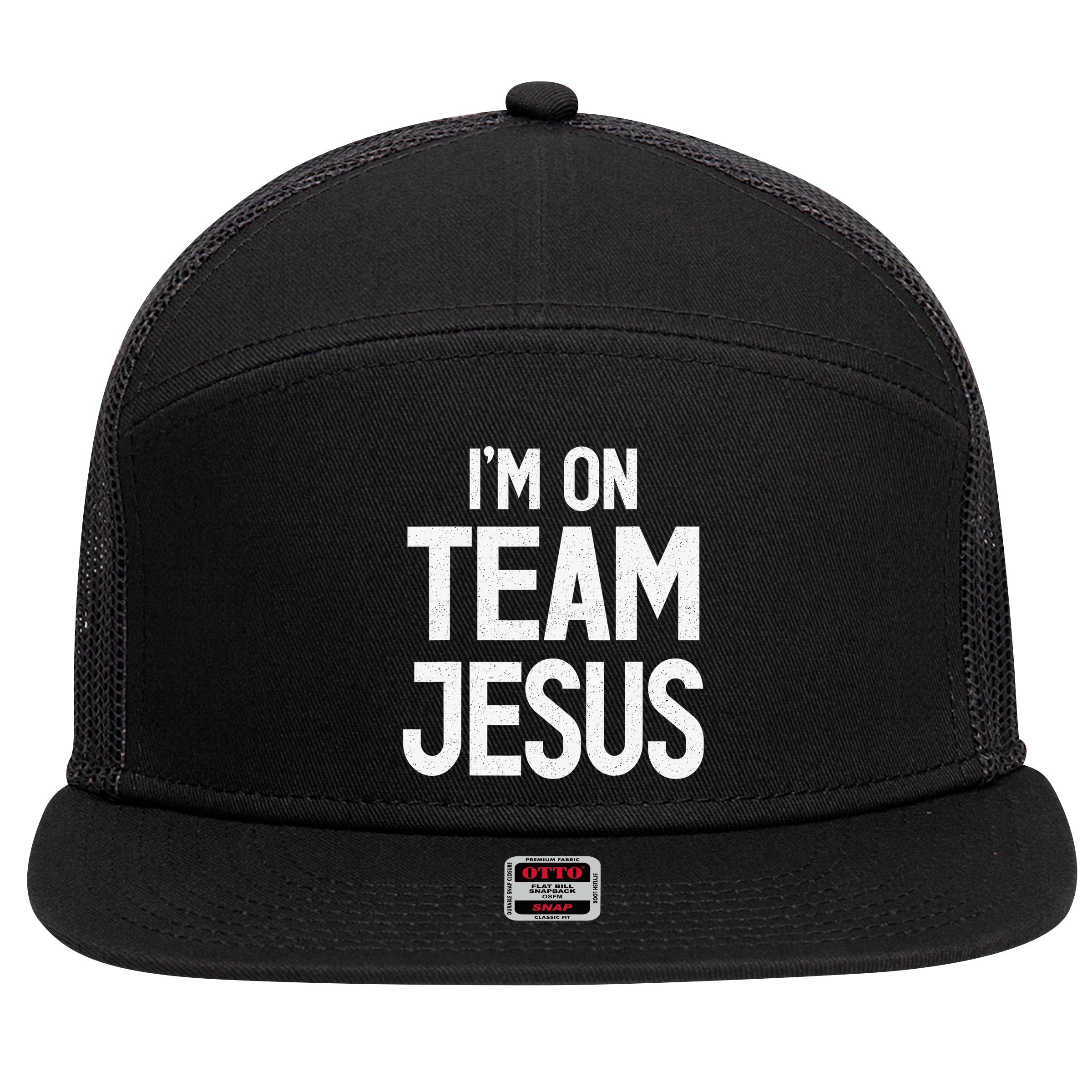 Straight Outta Gods Word John 3 16 Jesus Christian Lord 7 Panel Mesh Trucker Snapback Hat