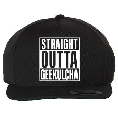 Straight Outta Geekulcha Wool Snapback Cap