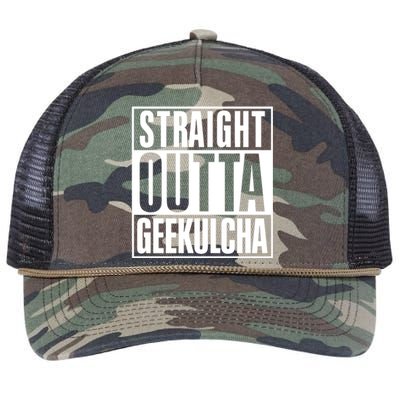 Straight Outta Geekulcha Retro Rope Trucker Hat Cap