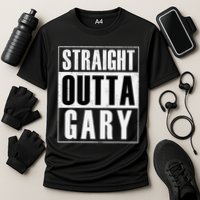 Straight Outta Gary Indiana And In Funny Cooling Performance Crew T-Shirt