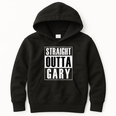 Straight Outta Gary Indiana And In Funny Kids Hoodie