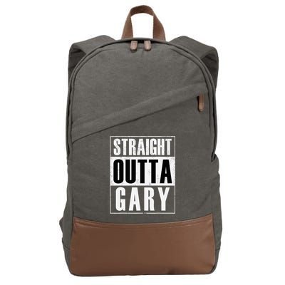 Straight Outta Gary Indiana And In Funny Cotton Canvas Backpack