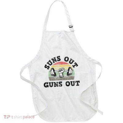 SunS Out Guns Out Full-Length Apron With Pockets