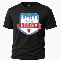 State Of Hockey Minnesota Cooling Performance Crew T-Shirt