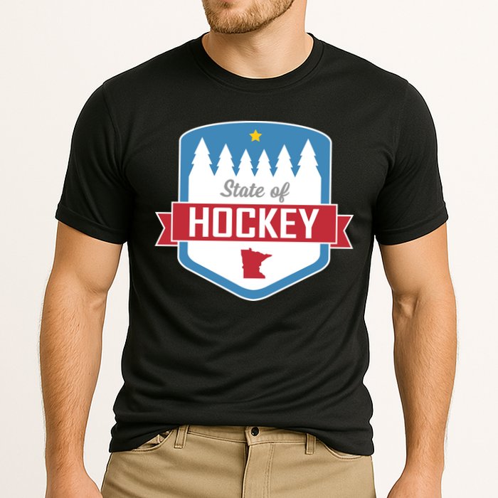 State Of Hockey Minnesota Cooling Performance Crew T-Shirt