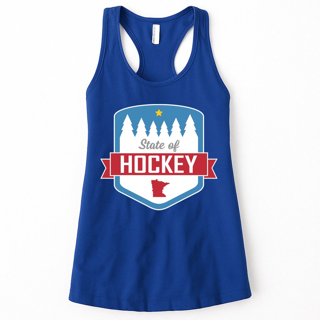 State Of Hockey Minnesota Womens Tank Top