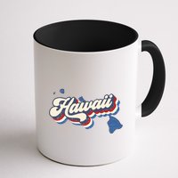 State Of Hawaii Retro Logo Mug
