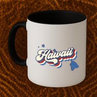 State Of Hawaii Retro Logo Mug