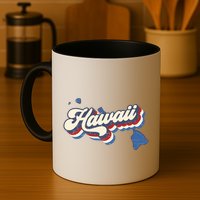 State Of Hawaii Retro Logo Mug
