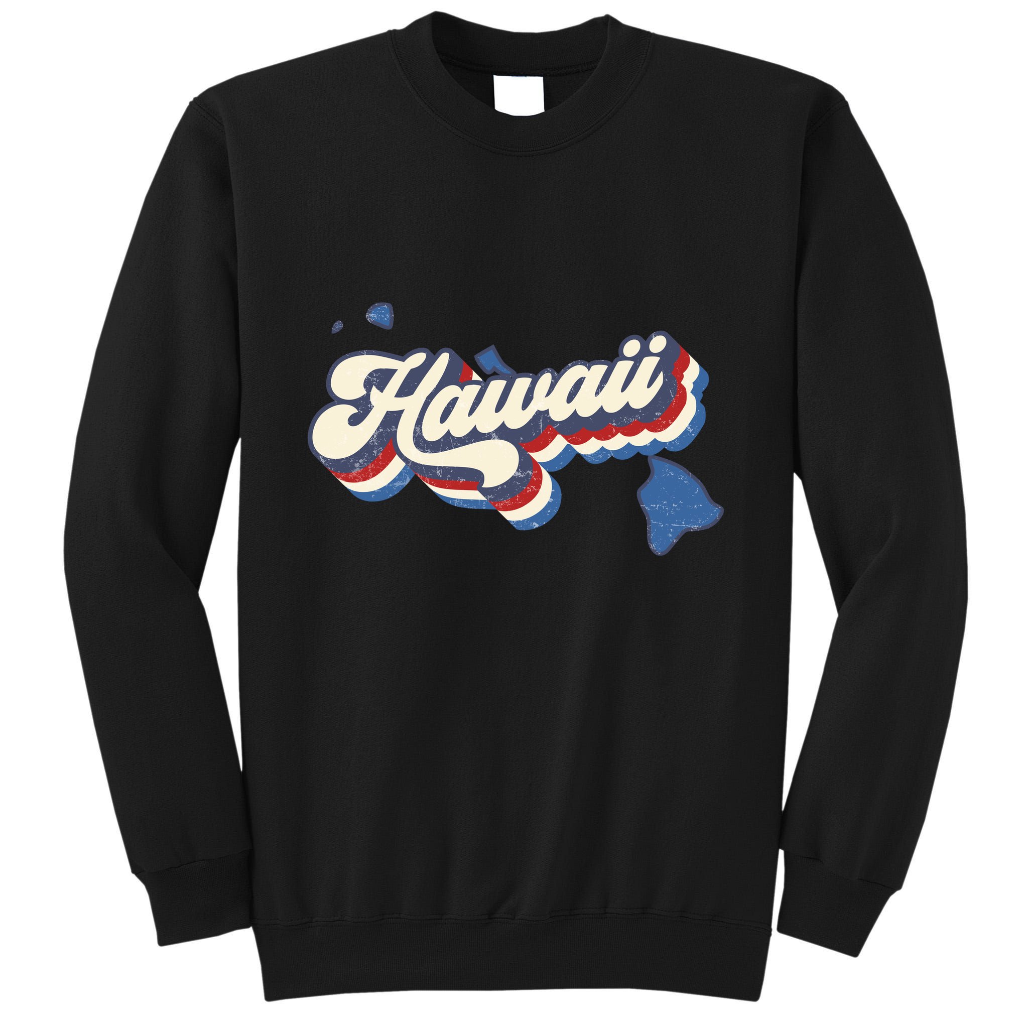 State Of Hawaii Retro Logo Tall Sweatshirt